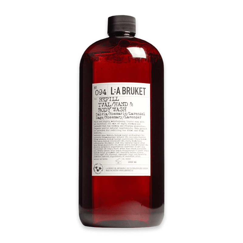 No. 094 Recharge de Gel Lavant pour les Mains et le Corps Sauge/Romarin/Lavande
