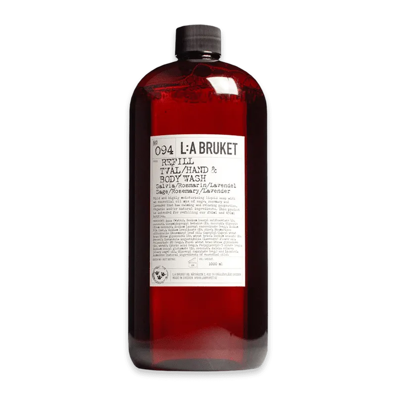 No. 094 Recharge de Gel Lavant pour les Mains et le Corps Sauge/Romarin/Lavande