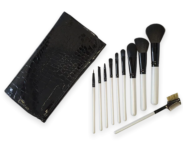 Set de pinceaux de maquillage 10 pièces
