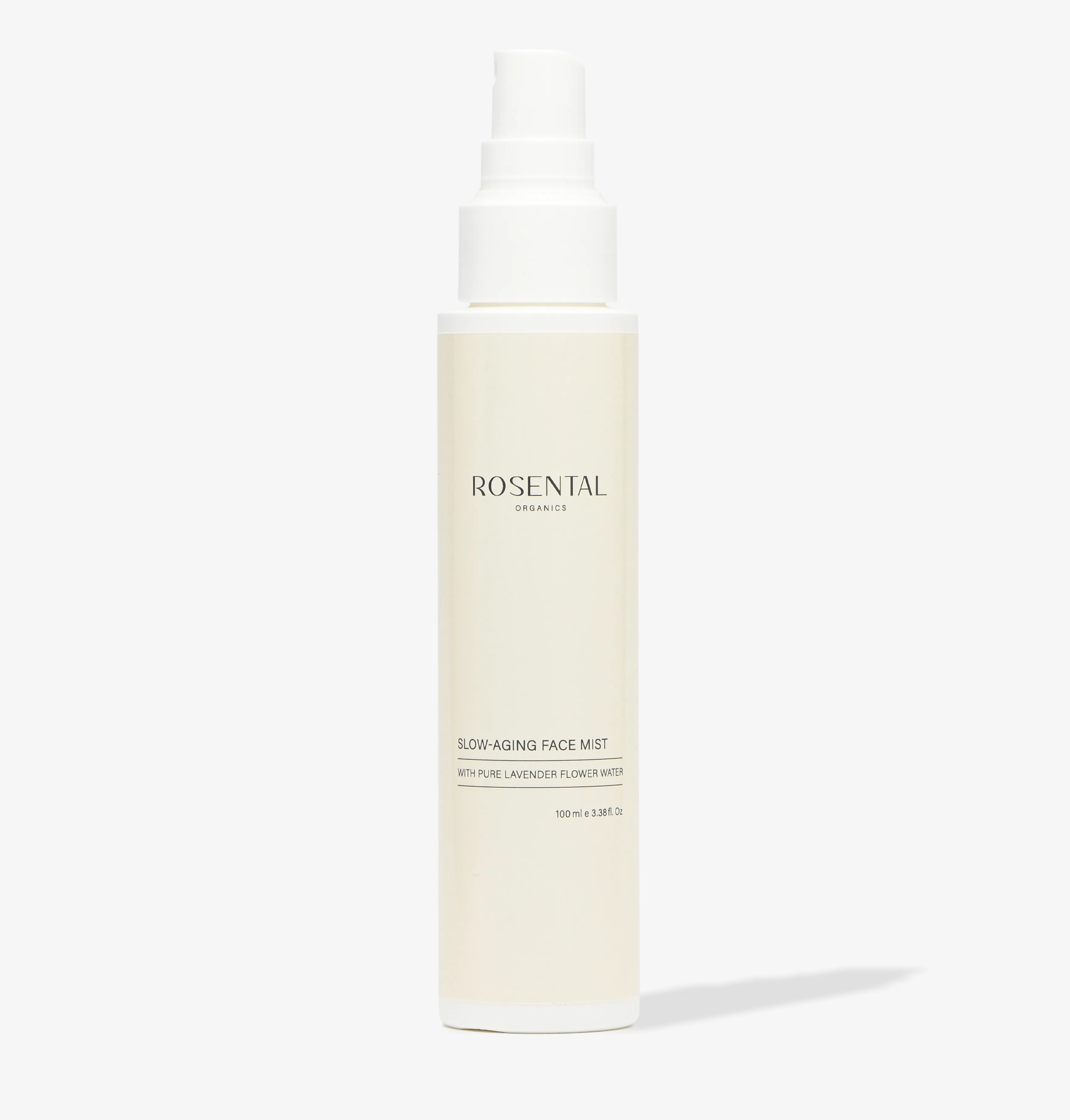 Flasche des Rosental Organics Slow-Aging Face Mist mit Lavendelblütenwasser, 100 ml.