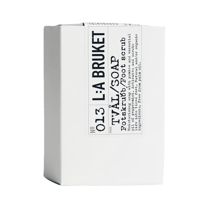 L:A BRUKET No. 013 Savon au savon pour les pieds gommage à la menthe poivrée