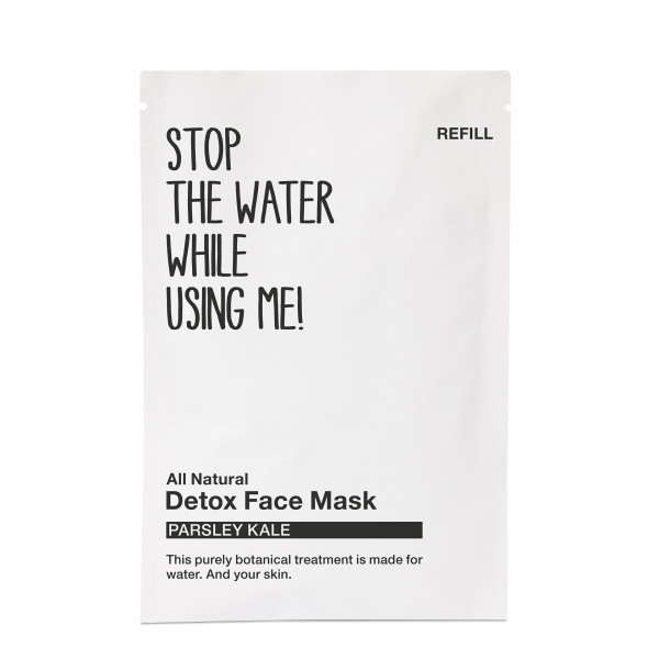 Masque détox visage au persil et au chou frisé, sachet de recharge