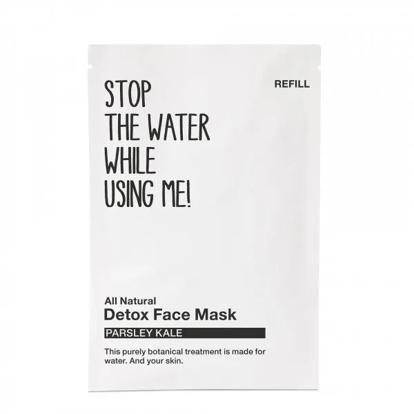 Masque détox visage au persil et au chou frisé, sachet de recharge