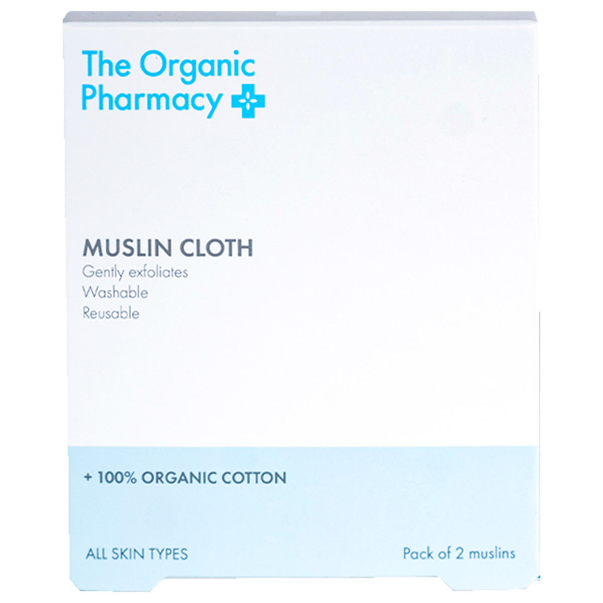 Organic Pharmacy Organic Muslin Cloth 2er Pack Reinigungstücher
