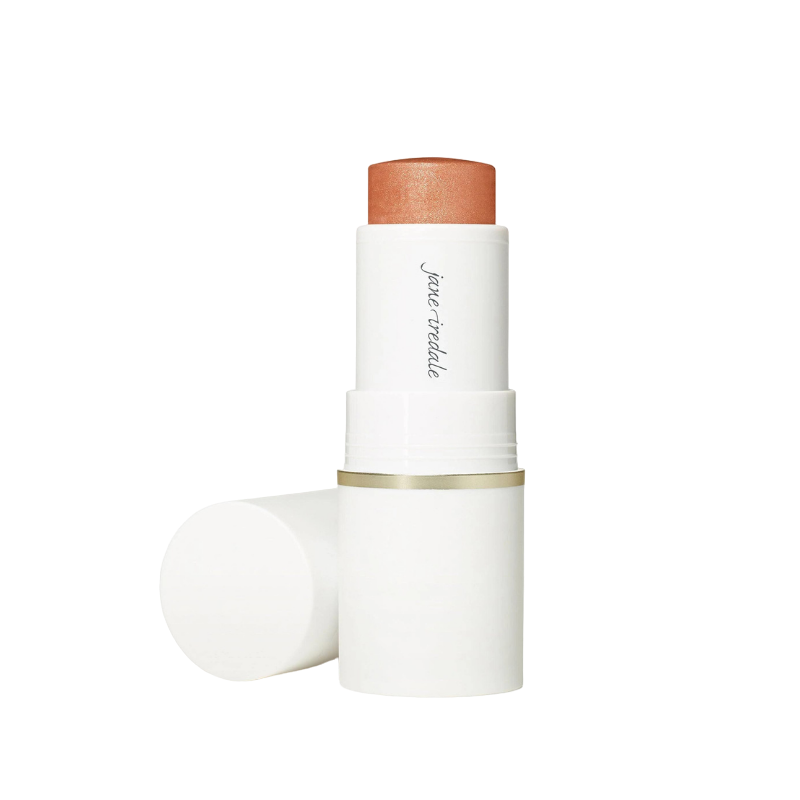 Glow Time Blush Stick in Ethereal von Jane Iredale, geöffnet mit abgenommenem Deckel, auf weißem Hintergrund.