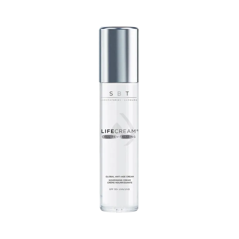 Crème anti-âge revitalisante pour la peau SPF30+