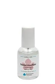 Flasche mit Somtori muschiati Parfüm, 50 ml, auf weißem Hintergrund.