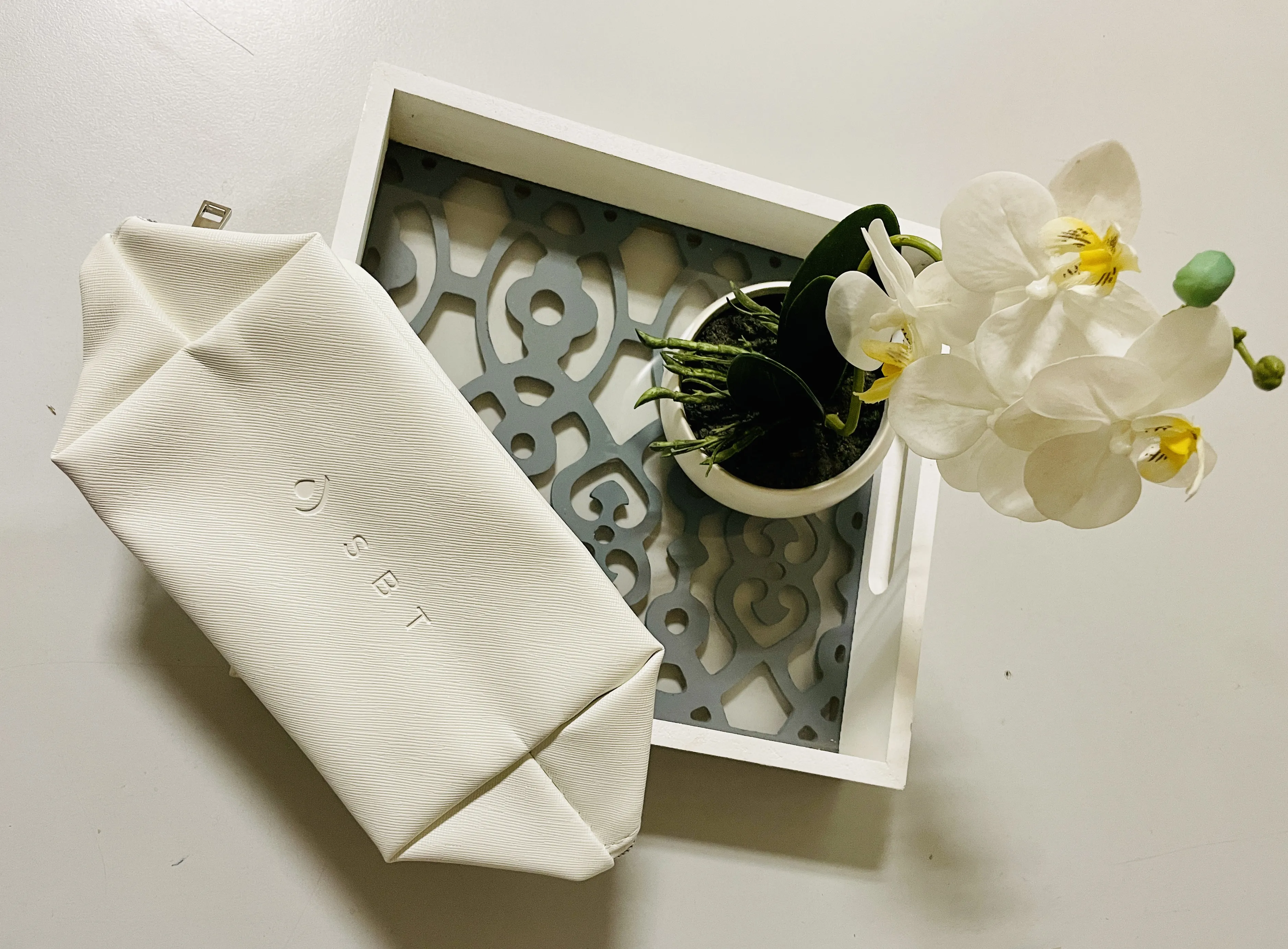 Sac de beauté SBT blanc