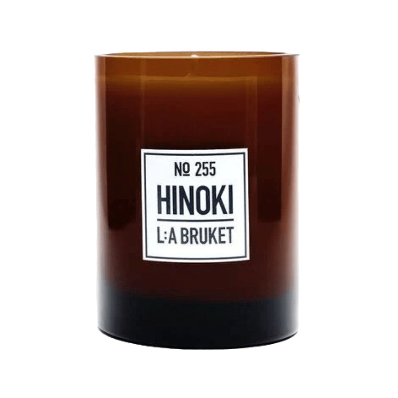 L:A BRUKET No. 255 Scented Candle Hinoki 260g bougie parfumée