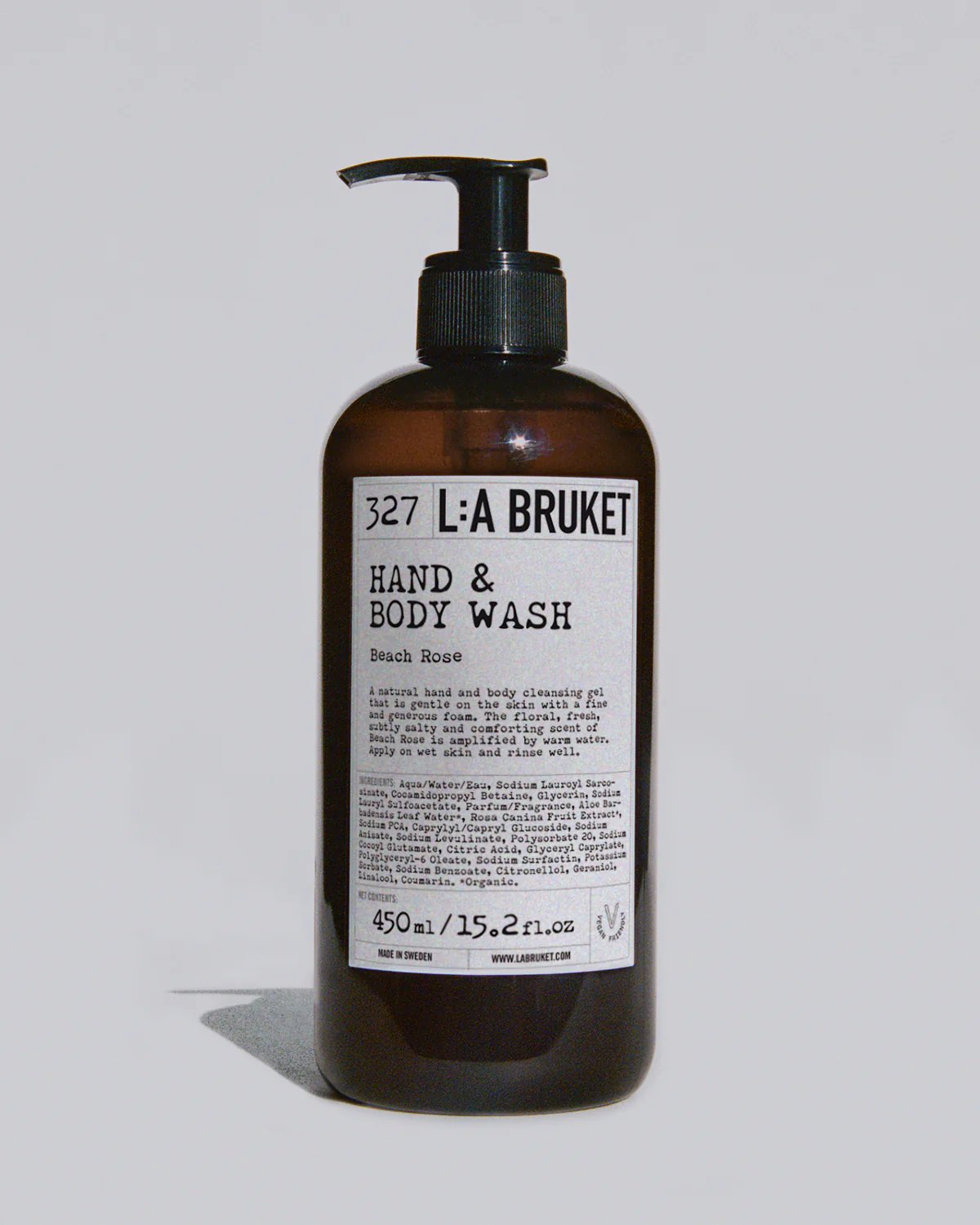 L:A BRUKET No. 327 Hand & Body Wash BEACH ROSE 450 ML