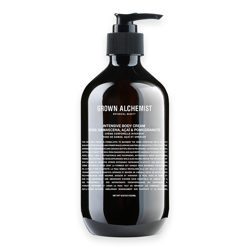 Intensive-Body-Cream-500mL Crème corporelle intensive Rosa Damascena, Acai & Grenade