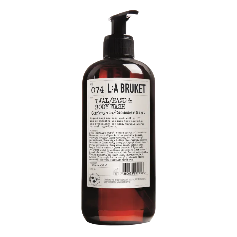 No. 074 Gel lavant pour les mains et le corps Concombre/Menthe