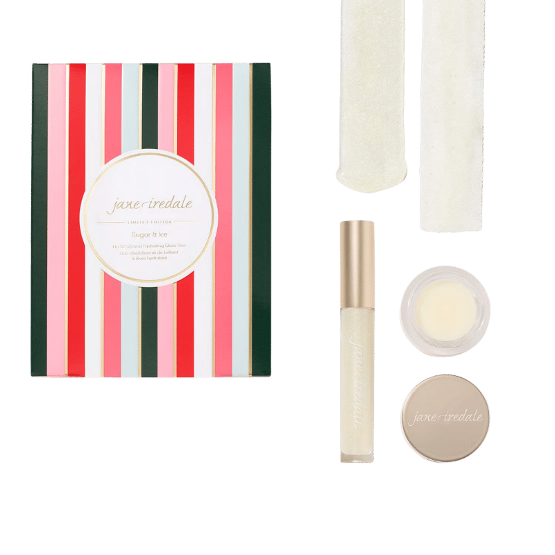 Jane Iredale Sugar & Ice Lip Scrub and Gloss Duo Limited Edition Coffret de soin des lèvres Édition limitée