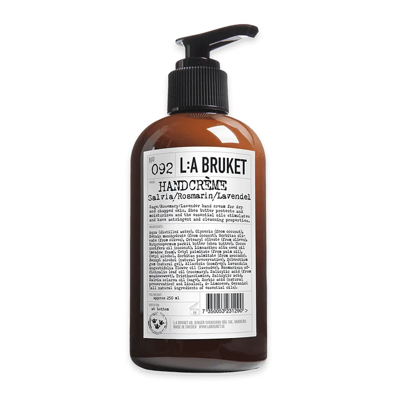 No. 092 NOUVELLE Crème pour les mains Sauge/Romarin/Lavande 240ml