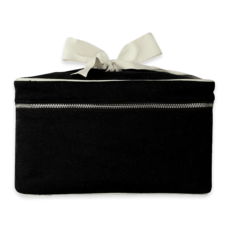 Boîte de beauté grande sans écriture, noire