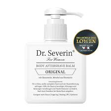 Dr. Severin Body Aftershave Balm für Frauen, Original, 200ml Flasche mit Pumpe, mit Kamille, Menthol und Hamamelis.