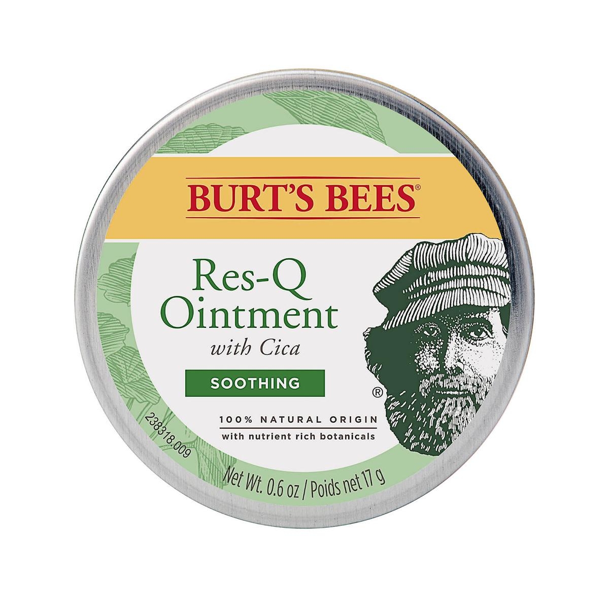 Burt's Bees Res-Q Salbe mit Cica, beruhigend, 100% natürliche Herkunft, 17g.