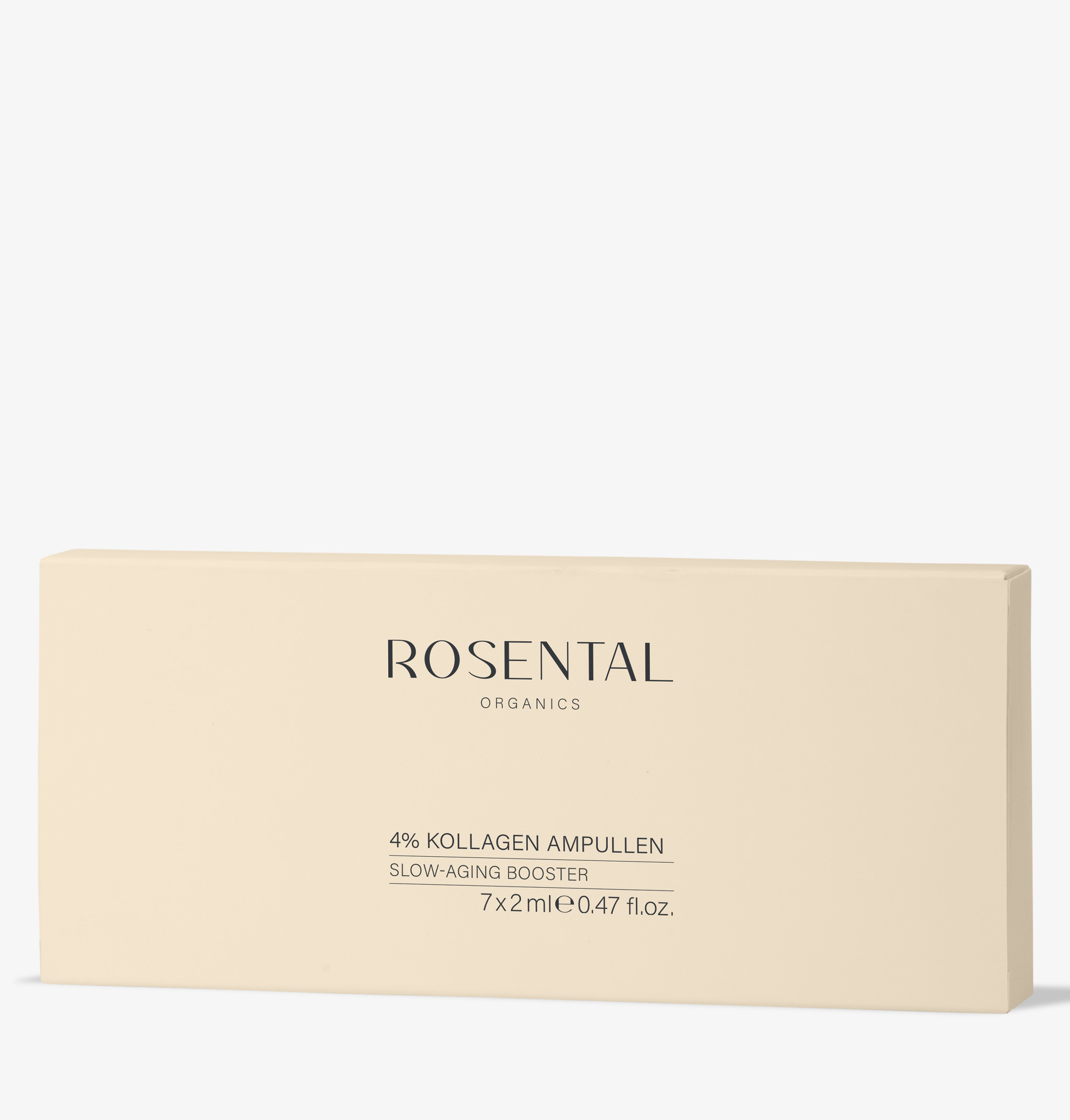 collagen_ampullen_bild1 Verpackung von Rosental Organics 4% Kollagen Ampullen, Slow-Aging Booster, 7x2ml.