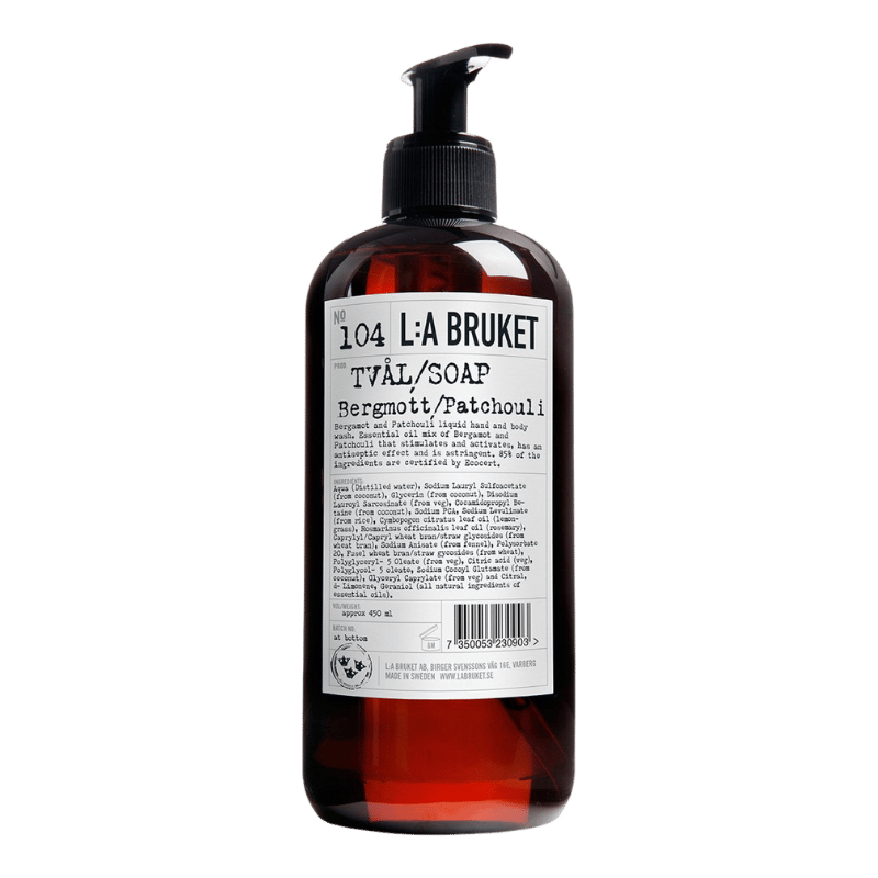 No. 104 Gel Lavant pour les Mains et le Corps Bergamote/Patchouli 450ml