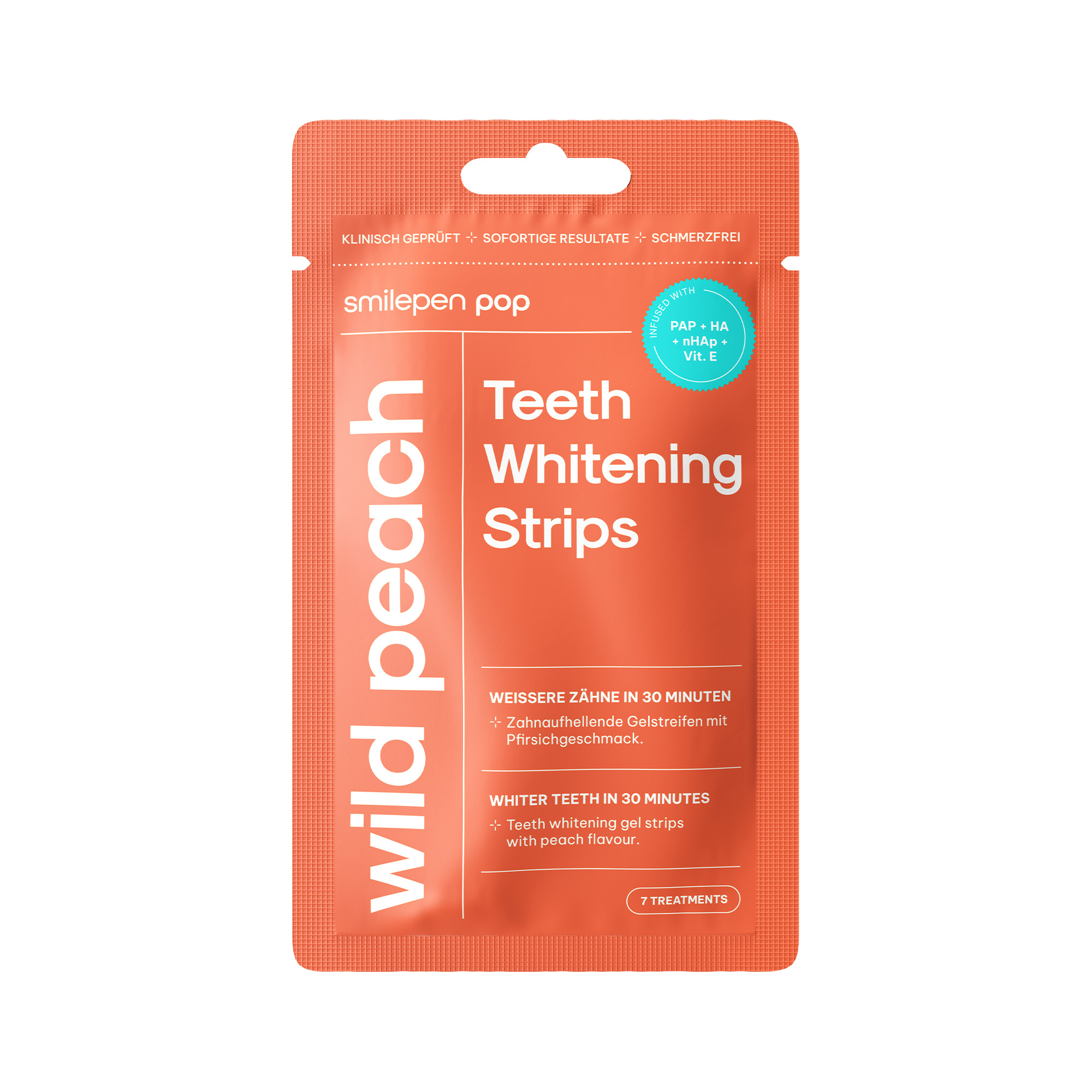 Pop "Wild Peach" Teeth Whitening Strips