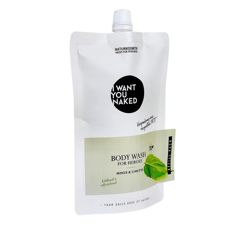 I want you naked BODY WASH for Heroes avec lime & menthe 1000ml Refill