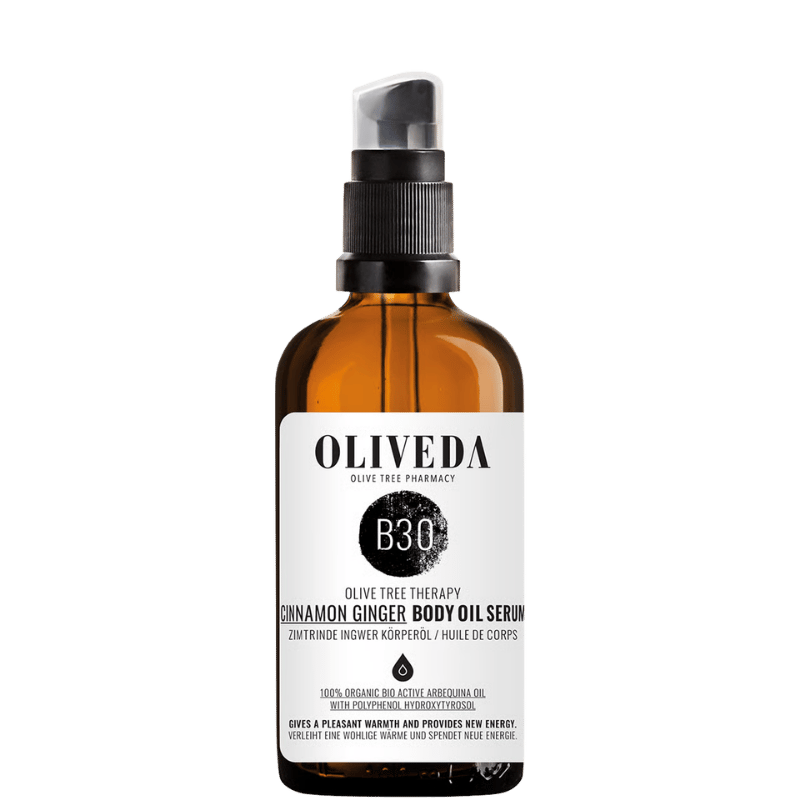 OLIVEDA B30 Huile pour le corps Écorce de cannelle Gingembre Relaxing