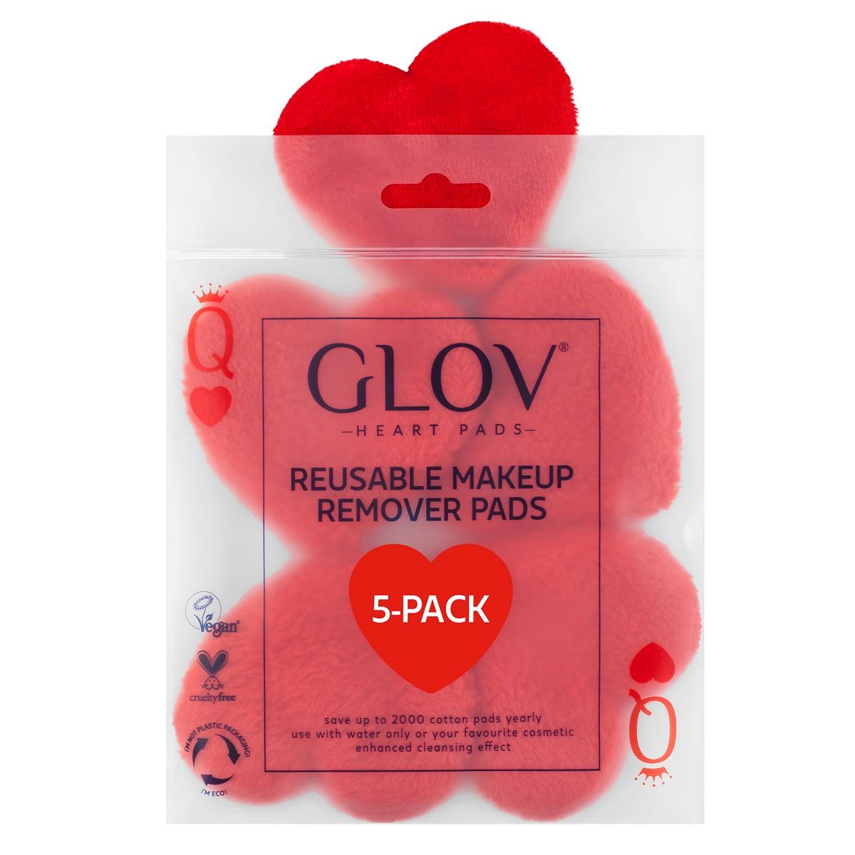 GLOV Disques Démaquillants Cœur