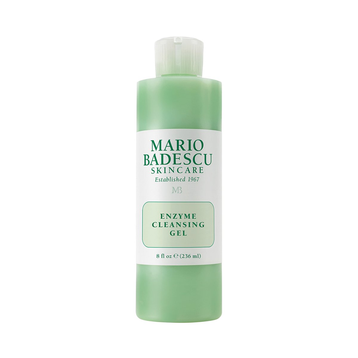 01407_0 Grüne Flasche mit Mario Badescu Enzyme Cleansing Gel, 236 ml.