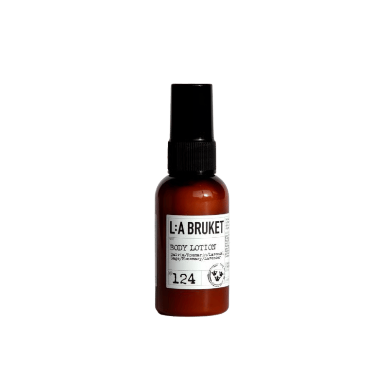 L:A BRUKET No. 124 Body Lotion Sage/Rosemary/Lavender format voyage