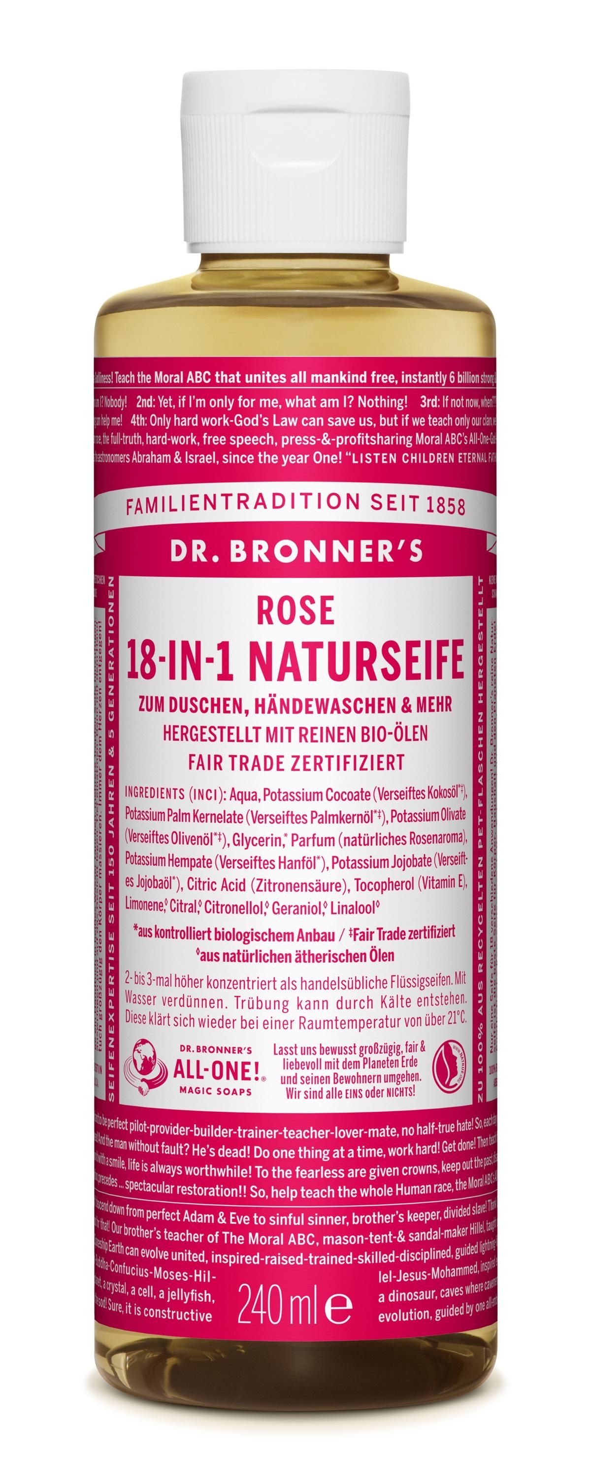 18 en 1 Savon Naturel Bio Rose