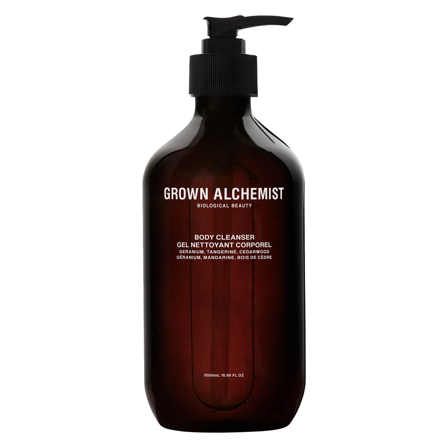 Nettoyant corporel : Géranium, Mandarine, Bois de cèdre 500ml