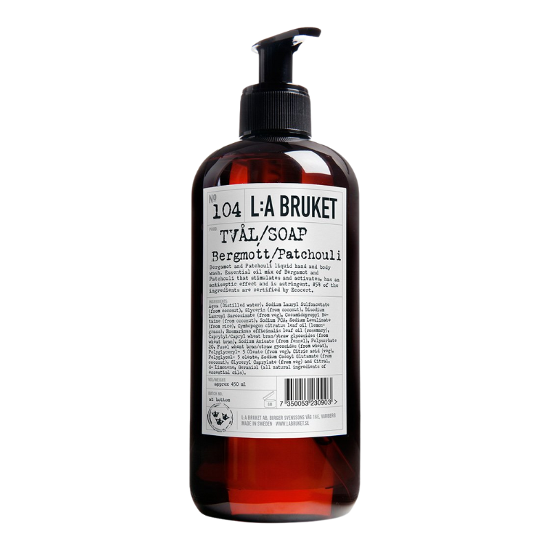 No. 104 Gel Lavant pour les Mains et le Corps Bergamote/Patchouli 450ml