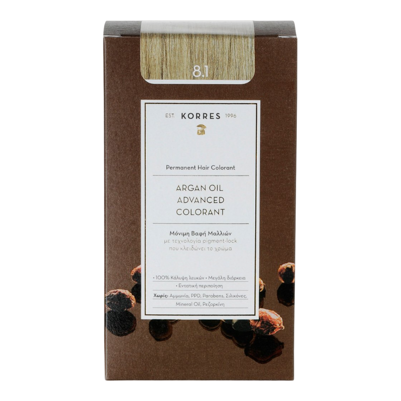 ARGAN OIL Coloration capillaire 8.1 blond clair cendré