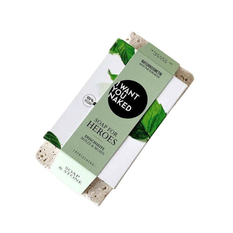 I want you naked SOAP & STONE Naked Stone avec gel douche SOAP FOR HEROES