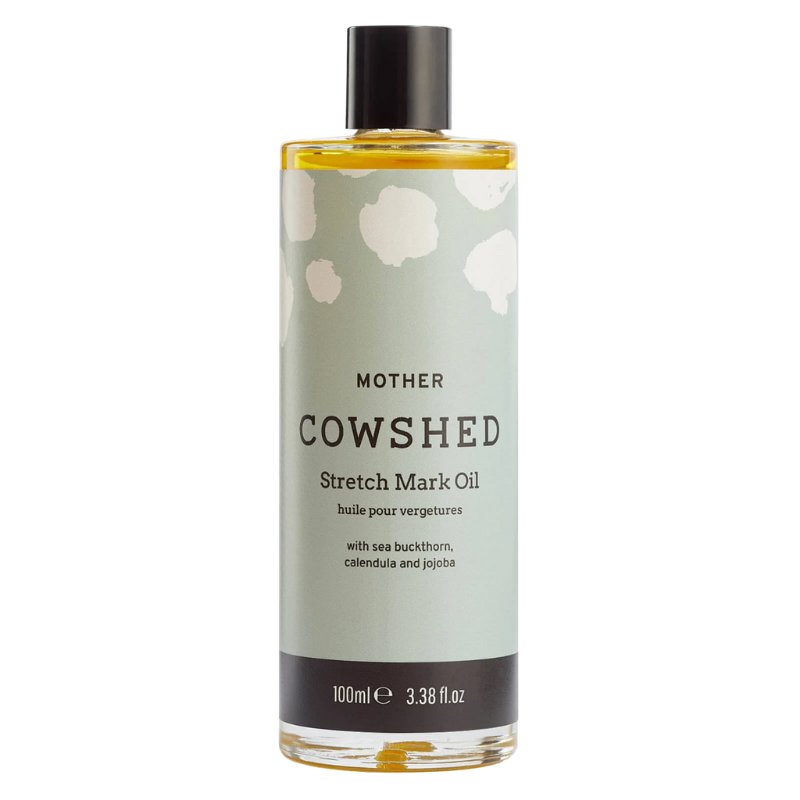 COWSHED Mother Stretch Mark Oil, 100ml Flasche, mit Sanddorn, Ringelblume und Jojoba.