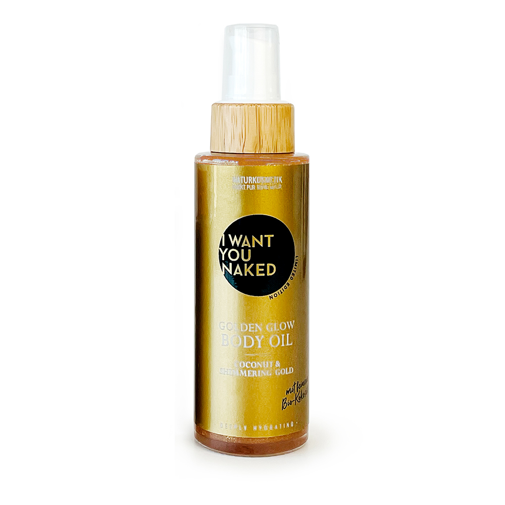 GOLDEN GLOW Huile Corporelle, Noix de Coco & Or Scintillant