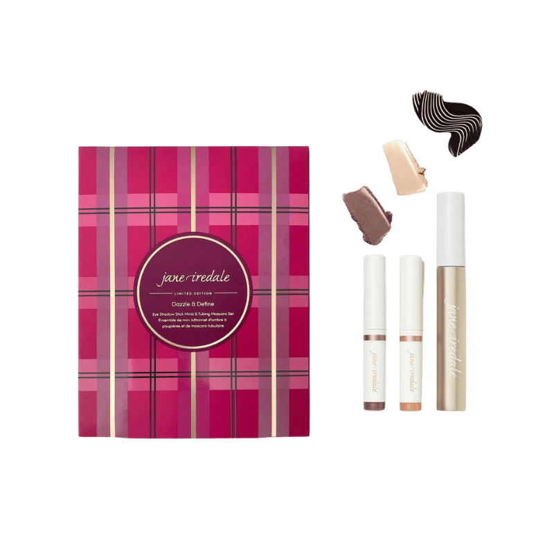 Jane Iredale Mineral Make-up Dazzle & Define Eye Shadow Stick Mini & Tubing Mascara Set - Limited Ed