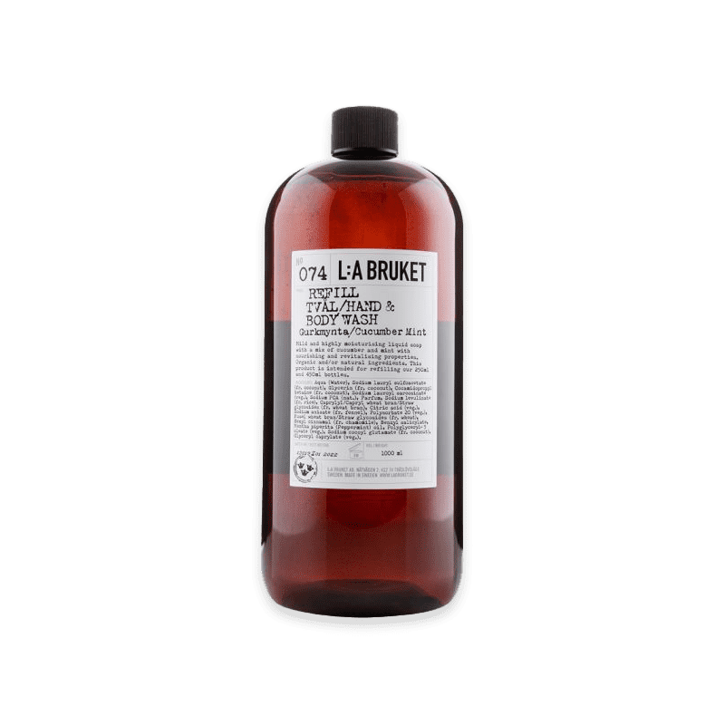 No. 074 Recharge de Gel Lavant pour les Mains et le Corps Concombre/Menthe