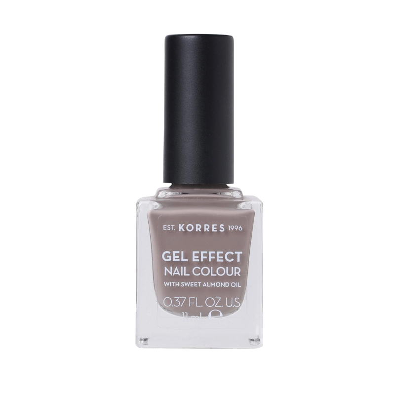 KORRES-GEL-EFFEKT-NAGELLACK-STONE-GREY-95 KORRES Gel Effekt Nagellack in Stone Grey, 0.37 FL. OZ, mit süßem Mandelöl.