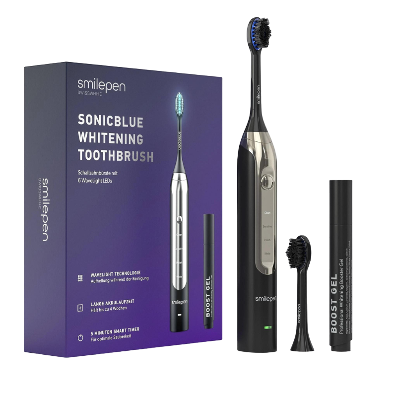 Sonicblue Wavelight Bleaching brosse à dents sonique - brosse à dents sonique avec gel Boost