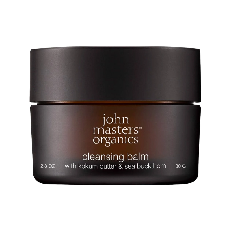 JOHN-MASTERS-ORGANICS-CLEANSING-BALM-WITH-KOKUM-BUTTER-SEA-BUCKTHORN Balm nettoyant avec beurre de kokum + huile de baies de goji
