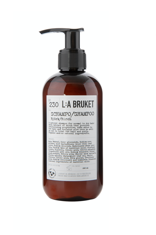 L:A BRUKET No. 230 Shampoo Birch Taille de voyage