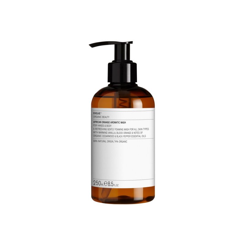 EVOLVE Organic Beauty African Orange Body Wash ACTION
