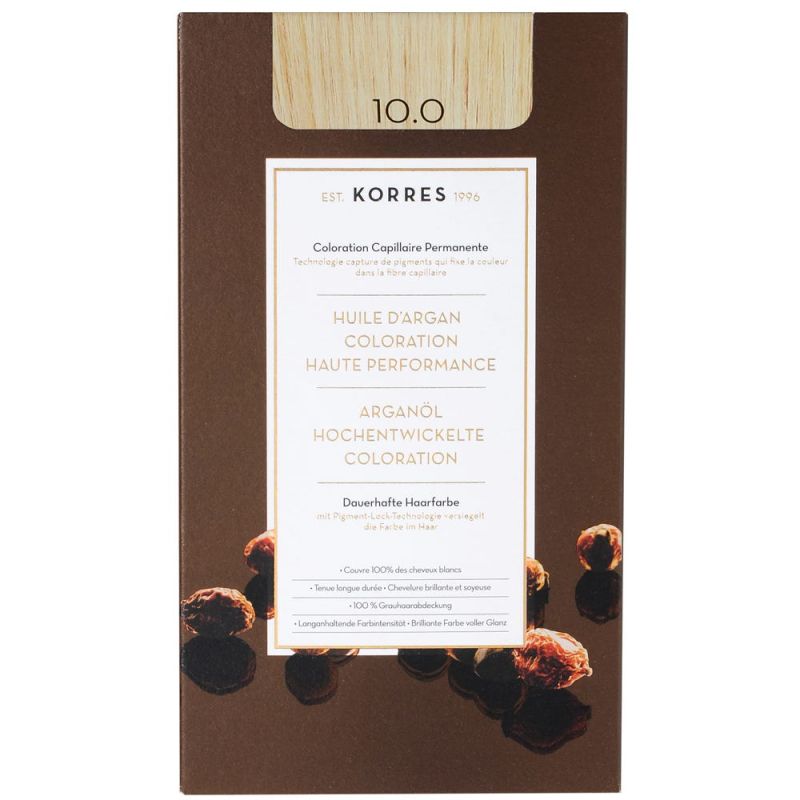 Korres ARGAN OIL Hair Colorant 10.0 blond platine