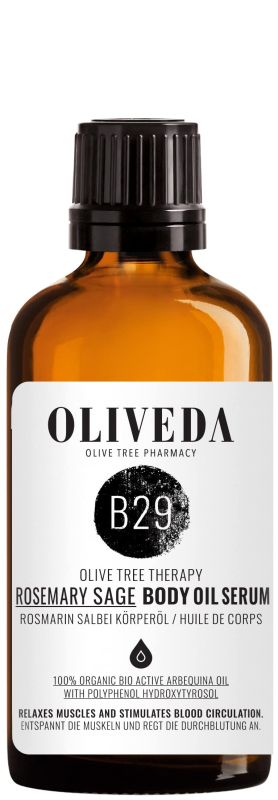 OLIVEDA B29 huile corporelle romarin sauge Activating