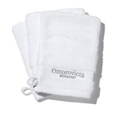 OMOROVICZA Cleansing Face Mitt Trio white gant de nettoyage pour le visage
