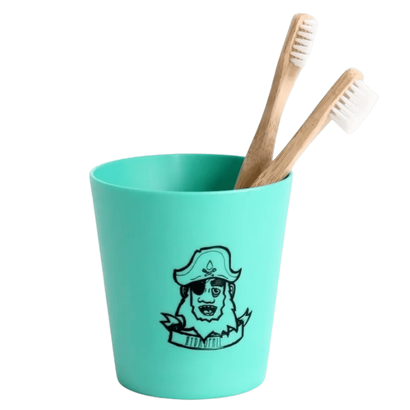 Hydrophil Tasse à dents pour enfants verte