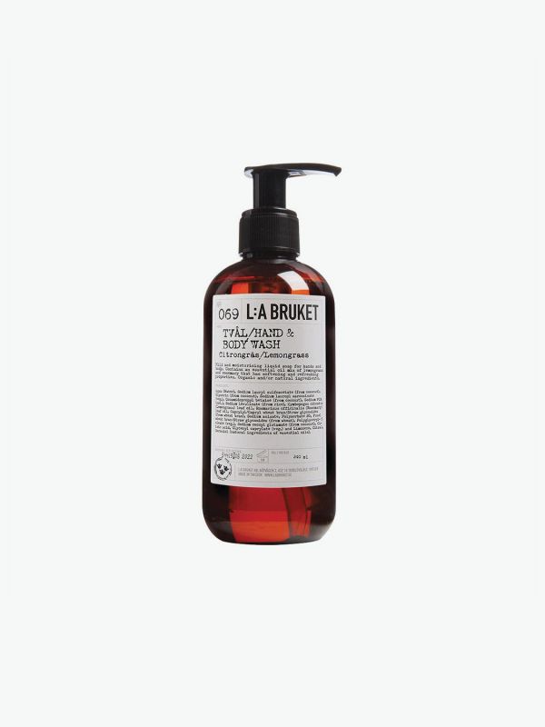 L:A BRUKET No. 069 Hand & Body Wash Lemongrass Taille de voyage