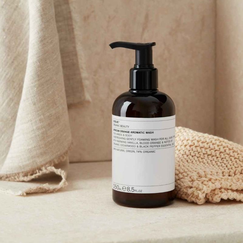 EVOLVE Organic Beauty African Orange Body Wash ACTION