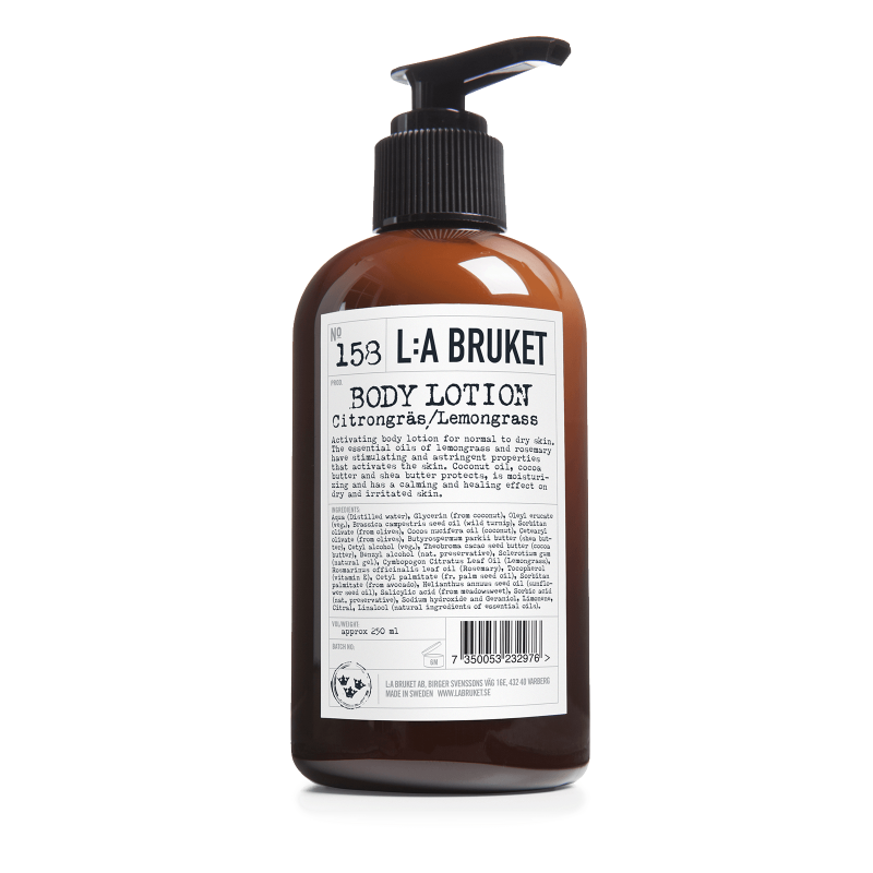 L:A BRUKET No. 158 NEW Body Lotion Lemongrass DDM 10/25